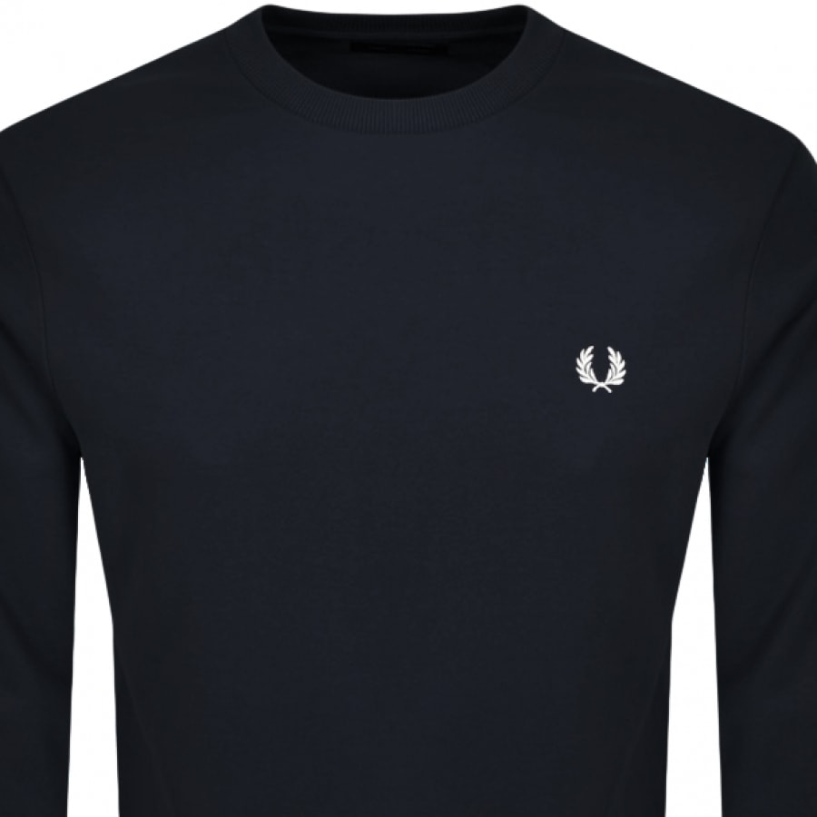 Alternative Image for ProductFred Perry Crew Neck Sweatshirt Navy2
